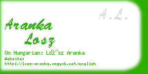 aranka losz business card